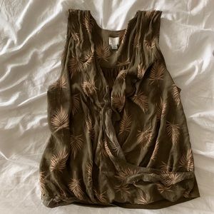 A New Day Wrap Top Size L